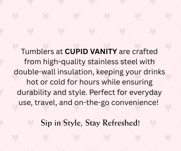 Blush Bow Tumbler - Image 7