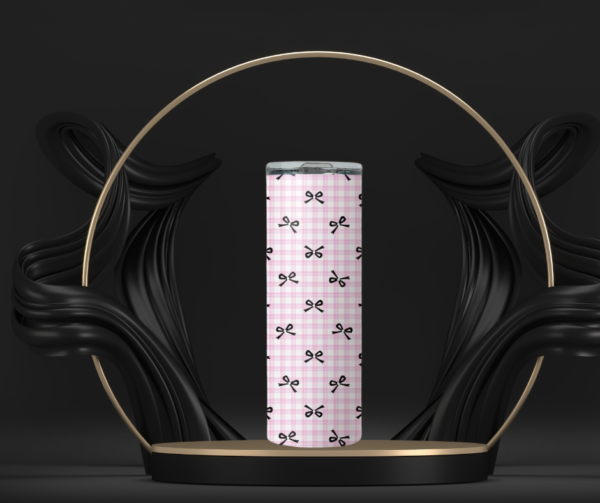 Blush Bow Tumbler - Image 4