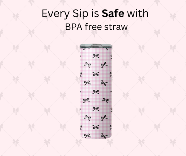 Blush Bow Tumbler - Image 5