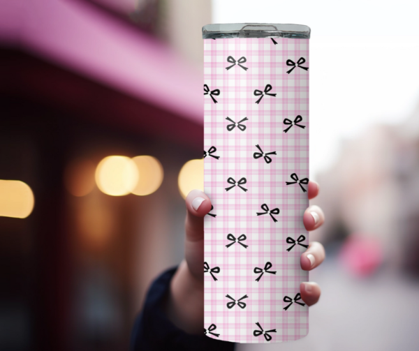Blush Bow Tumbler - Image 6